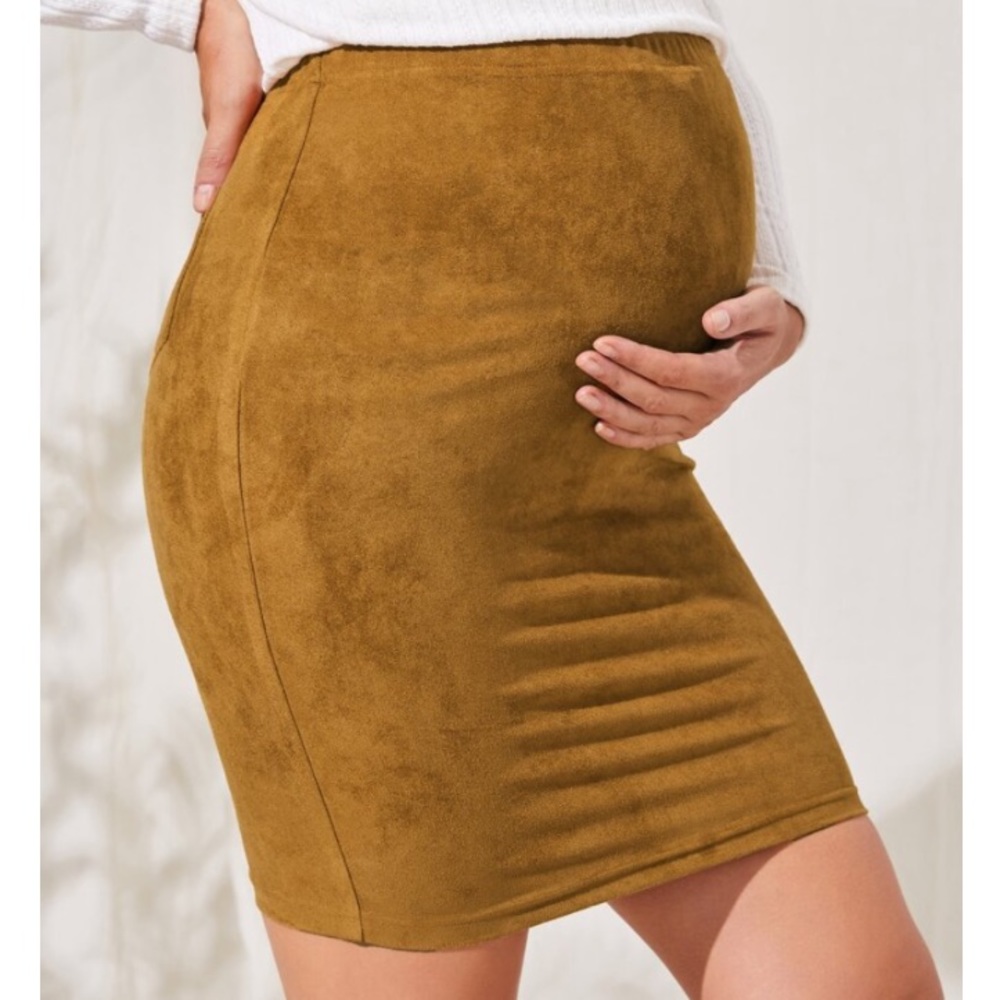 Maternity Suede Skirt